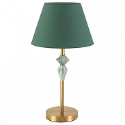 Настольная лампа Lumion VERMONT 8275/1T цвет плафона/подвески Зеленый, цвет арматуры Зеленый, Латунь