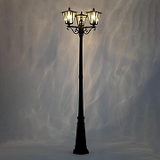 Фонарный столб Citilux FORTS CLU09P3 цвет плафона/подвески Прозрачный, Хром, цвет арматуры Черный-1