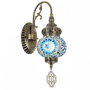 Бра Citilux Каир CL419316 цвет плафона/подвески Синий, цвет арматуры Бронза-1