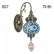 Бра Citilux Каир CL419316 цвет плафона/подвески Синий, цвет арматуры Бронза-5