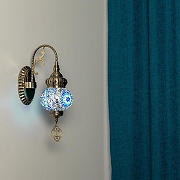 Бра Citilux Каир CL419316 цвет плафона/подвески Синий, цвет арматуры Бронза-9