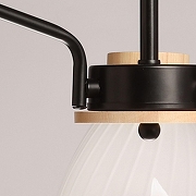 Люстра на штанге De City Дэла 15 635018003 цвет плафона/подвески Белый, цвет арматуры Коричневый, Черный-6