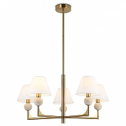 Люстра на штанге Ambrella Light LH LH75159 цвет плафона/подвески Белый, цвет арматуры Латунь