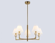 Люстра на штанге Ambrella Light LH LH75159 цвет плафона/подвески Белый, цвет арматуры Латунь-1