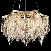 Люстра Lussole Presidio LSP-6038 цвет плафона/подвески Прозрачный, цвет арматуры Золото