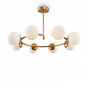 Люстра на штанге Freya Majesty FR5125PL-08MG цвет плафона/подвески Белый, цвет арматуры Золото-1