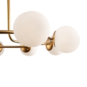 Люстра на штанге Freya Majesty FR5125PL-08MG цвет плафона/подвески Белый, цвет арматуры Золото-3