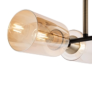 Люстра на штанге Freya Glow FR5129PL-04B цвет плафона/подвески Янтарный, цвет арматуры Бронза, Черный-7