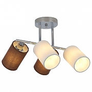 Люстра на штанге Freya Course FR5136PL-04CH цвет плафона/подвески Белый, Коричневый, цвет арматуры Хром