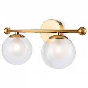 Бра Freya Lumos FR5262WL-02BS цвет плафона/подвески Прозрачный, цвет арматуры Латунь