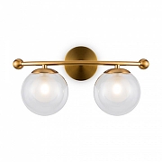 Бра Freya Lumos FR5262WL-02BS цвет плафона/подвески Прозрачный, цвет арматуры Латунь-1