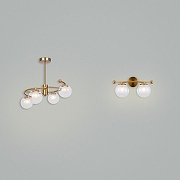 Бра Freya Lumos FR5262WL-02BS цвет плафона/подвески Прозрачный, цвет арматуры Латунь-5