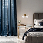 Бра Freya Lumos FR5262WL-02BS цвет плафона/подвески Прозрачный, цвет арматуры Латунь-11