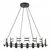 Люстра Lussole LSP-7496 цвет плафона/подвески Белый, цвет арматуры Черный-1