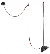 Трековый светильник Lussole LSP-7522 цвет плафона/подвески Черный, цвет арматуры Коричневый, Черный-2