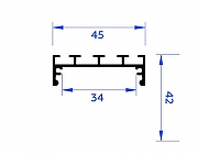 Профиль накладной Ambrella Light GP GP3070BK цвет черный-5