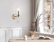 Бра Ambrella Light LH LH55204 цвет плафона/подвески Прозрачный, цвет арматуры Латунь-6