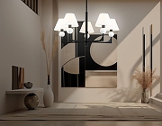 Люстра на штанге Ambrella Light LH LH75153 цвет плафона/подвески Белый, цвет арматуры Черный-7