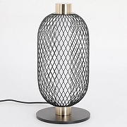 Настольная лампа Lussole LSP-094 LSP-0944 цвет плафона/подвески Белый, Черный, цвет арматуры Золото, Черный