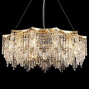 Люстра Lussole Presidio LSP-6039 цвет плафона/подвески Прозрачный, цвет арматуры Золото