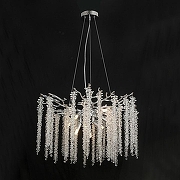 Люстра Lussole LSP-6047 цвет плафона/подвески Прозрачный, цвет арматуры Серебро-1