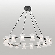 Люстра Lussole Sherman LSP-7466 цвет плафона/подвески Прозрачный, цвет арматуры Черный-2