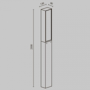 Ландшафтный светильник Maytoni Blitz O470FL-L40GF3K цвет плафона/подвески графитовый, цвет арматуры графитовый-7
