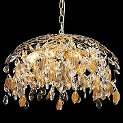 Люстра Lussole Presidio LSP-6041 цвет плафона/подвески Прозрачный, цвет арматуры Золото