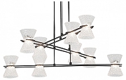 Люстра Lussole Sherman LSP-7471 цвет плафона/подвески Прозрачный, цвет арматуры Черный