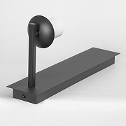 Бра Lussole Milam LSP-8997 цвет плафона/подвески Белый, Прозрачный, цвет арматуры Черный-3