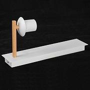 Бра Lussole Milam LSP-8998 цвет плафона/подвески Белый, Прозрачный, цвет арматуры Белый-4