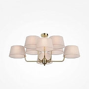 Люстра на штанге Maytoni MOD360PL-08BS цвет плафона/подвески Бежевый, цвет арматуры Латунь-2