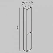 Ландшафтный светильник Maytoni Blitz O470FL-L20GF3K цвет плафона/подвески графитовый, цвет арматуры графитовый-7