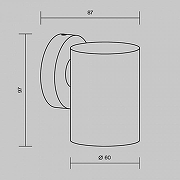 Светильник на штанге Maytoni Clyde O493WL-01B цвет плафона/подвески черный, цвет арматуры черный-6