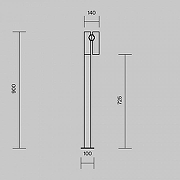 Ландшафтный светильник Maytoni Torq O494FL-L10B3K цвет плафона/подвески черный, цвет арматуры черный-8
