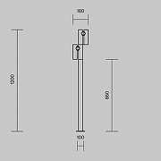 Ландшафтный светильник Maytoni Torq O494FL-L20B3K цвет плафона/подвески черный, цвет арматуры черный-8