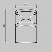 Ландшафтный светильник Maytoni Pyro O496FL-L21B3K цвет черный-7