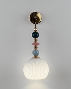 Бра Moderli Charm V11171-1W цвет плафона/подвески Белый, цвет арматуры Голубой, Золото, Зеленый-2