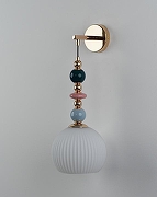 Бра Moderli Charm V11171-1W цвет плафона/подвески Белый, цвет арматуры Голубой, Золото, Зеленый-3