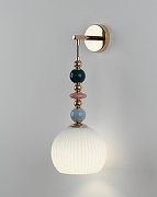 Бра Moderli Charm V11171-1W цвет плафона/подвески Белый, цвет арматуры Голубой, Золото, Зеленый-4