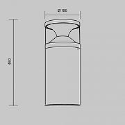 Ландшафтный светильник Maytoni Pyro O496FL-L21B3K1 цвет черный-7