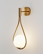 Бра Moderli Barocco V11573-1W цвет плафона/подвески Белый, Опал, цвет арматуры Золото-1