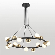 Люстра Lussole LSP-6046 цвет плафона/подвески Белый, Бронза, цвет арматуры Бронза, Черный-1