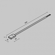 Токопровод концевой Maytoni O-TR002-HSP цвет черный-5