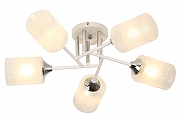 Люстра Rivoli Federica Б0068392 цвет плафона/подвески Белый, цвет арматуры Белый, Хром-1