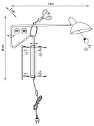 Бра Lightstar Loft 765647 цвет плафона/подвески Черный, цвет арматуры Черный-2