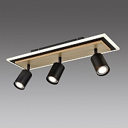 Спот Lumion Ledio 8025/20WL цвет плафона/подвески Черный, цвет арматуры Коричневый, Черный-2