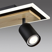 Спот Lumion Ledio 8025/20WL цвет плафона/подвески Черный, цвет арматуры Коричневый, Черный-4