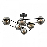 Люстра на штанге Lumion CAMILIE 8060/6C цвет плафона/подвески Светло-серый, цвет арматуры Черный-3