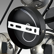 Люстра на штанге Lumion CAMILIE 8060/6C цвет плафона/подвески Светло-серый, цвет арматуры Черный-6